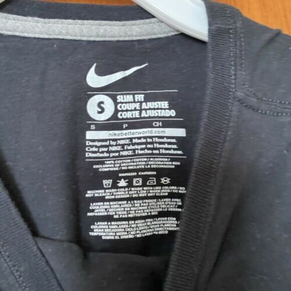 Pittsburgh Nike Tee Short Sleeve Slim Fit T-Shirt Black Neon Green Pennsylvania - Picture 4 of 5